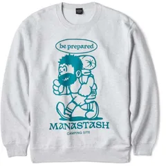 マナスタッシュ メンズ アウター パーカー・スウェット スウェット シャツ Manastash Crew Sweat Be Prepared Sweatshirt Mens Oatmeal オートミーのサムネイル