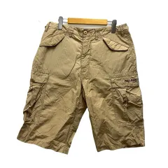 ポロジーンズ ラルフローレン POLO JEANS ショートパンツ ハーフパンツ カーゴ ストライプ ナイロン混 ベージュ 赤 レッドのサムネイル
