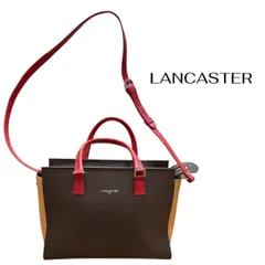 LANCASTER ランカスター ショルダーバッグ ハンドバッグ2way レディース ブラウン ベージュ レッドのサムネイル