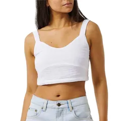 リップカール レディース トップス タンクトップ Rip Curl Premium Surf Crop Top Womens White ホワイトのサムネイル