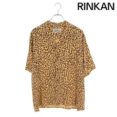 ワコマリア レオパードレーヨンオープンカラー半袖シャツ メンズ L
