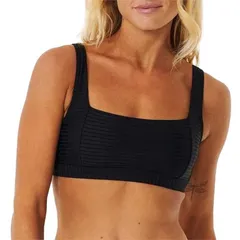 リップカール レディース トップス タンクトップ Rip Curl Premium Surf Crop Top Womens Black ブラックのサムネイル