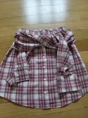 CHECKシャツ ウエスト まとめ売り スカート レッド