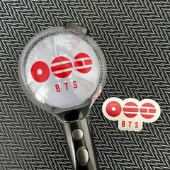 アミボム用 BTS comeback ★world tour ロゴステッカー赤★カムバックワールドツアー 2026★ARIRANG★three circles