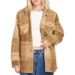 ボルコム レディース アウター ジャケット・ブルゾン ジャケット Volcom Silent Sherpa Jacket Womens Mushroomのサムネイル
