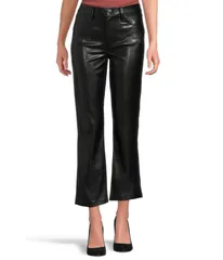 ジョーズジーンズ レディース ボトムス デニムパンツ アンクル レザー Joes Jeans The Lyra Slim Ankle Vegan Leather Black ブラック