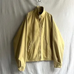 70s USA vintage スイングトップ ジャケット/ 42 ポリ コットン イエロー ブルゾン ビンテージ O6-01079-9429