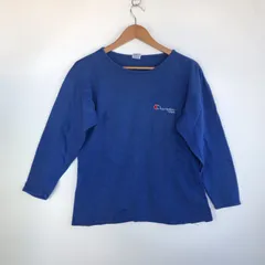 Champion CLUB ボートネックカットソー レディース M ブルー 3231202603140019