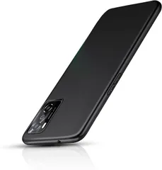 JACRON OPPO A55s 5G ケース マットブラック携帯便利 ストラップホール付きOPPO カバー 超薄型 軽量 擦り傷防止 落下防止 滑り止め TPUケース 指紋防止 ワイヤレス充電対応 (MJO-JAC-C390)のサムネイル