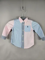 ポロ ラルフローレン ベイビー 18M ストライプ シャツ 18ヶ月