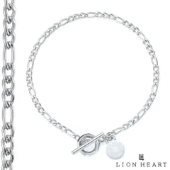 ライオンハート スキニー チェーンブレスレット フィガロ サージカルステンレス316L シルバー フィガロチェーン ブレスレット チェーン メンズ ブランド LION HEART