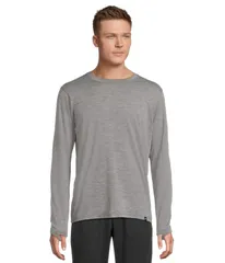 ブルックス メンズ トップス シャツ Brooks Luxe Long Sleeve Heather Charcoa ヘザーのサムネイル