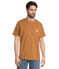カーハート メンズ トップス シャツ リラックスフィット Carhartt Force Relaxed Fit Midweight Short Sleeve PocketShirt Carhartt Brown ブラウン