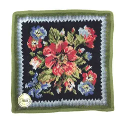 フェイラー FEILER  ハンドタオル  花柄 中古  新品同様  美品