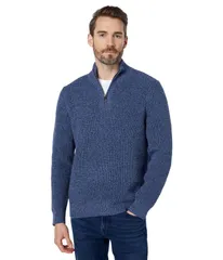 エルエルビーン メンズ アウター ニット・セーター コットン LLBean Organic Cotton 14 Zip Sweater Vintage Indigo インディゴ