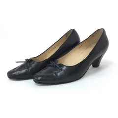 TANINO CRISCI タニノクリスチー パンプス レザー ブラック サイズ34.5(22.5cm相当)【中古】レディースのサムネイル