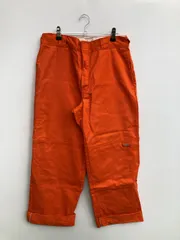 Dickies ディッキーズ チノパンツ 32 オレンジ クロップド・半端丈 コットン 無地 ワンポイント スタンダード ストレート レギュラー