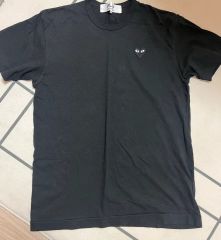 コム・デ・ギャルソン 黒 半袖 Tシャツ XL