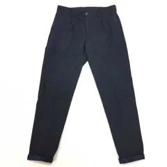 エイケイエムコンテンポラリー AKM Contemporary  ポイントカモフラージュ柄 タックパンツ L  ネイビー【中古】のサムネイル
