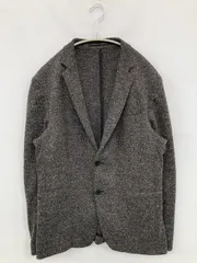 ZARA ザラ テーラードジャケット EUR 48 グレー 無地 ミドル丈 フードなし