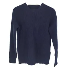 ジュンハシモト junhashimoto  長袖カシミヤセーター ニット  ネイビー【中古】のサムネイル