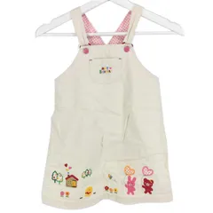 ミキハウス MIKI HOUSE  ジャンパースカート 女の子 110  オフホワイト【中古】