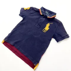 Polo Ralph Lauren ☆ ビッグポニー ベビー 4T ネイビー エンジ オシャレ キッズ アメカジ 親子コーデ 休日スタイル ラルフローレン■AH155