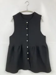 ベスト M ブラック 無地