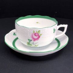2客⭐ヘレンド ウィーンの薔薇 カップ&ソーサー ピンク②⑤ - メルカリ
