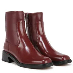 フランコサルト レディース シューズ ブーツ・レインブーツ Franco Sarto Gracelyn Berry Red LeatherFaux Leather レッド