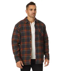 ハーレー メンズ アウター コート Hurley Portland Sherpa Lined Flannel Black ブラックのサムネイル