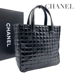 【価格交渉/質問大歓迎♪】【極美品】シャネル チョコバー トートバッグ ハンドバッグ エナメル 5907