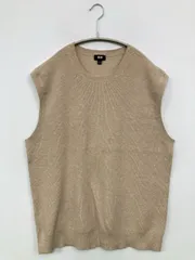 UNIQLO ユニクロ ベスト L ベージュ 無地