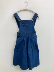 PUNYUS プニュズ ジャンパースカート 1 ブルー デニム コットン 無地 ショート・ミニ丈 フレア