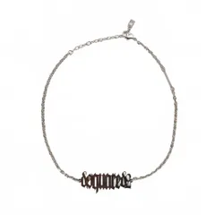 ディースクエアード DSQUARED2 23AW Gothic Dsquared2 ゴシックロゴ チョーカー ネックレス アクセサリー シルバー UNI S82NE024のサムネイル