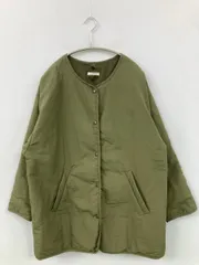 URBAN RESEARCH アーバンリサーチ ブルゾン Free カーキ ナイロン 無地 キルティング ミドル丈 フードなし ボタン留め
