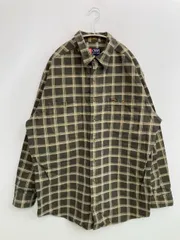 CHAPS RALPH LAUREN チャップスラルフローレン シャツ/ブラウス L/G カーキ コットン チェック柄 ワンポイント ブランドロゴ ミドル丈 長袖 レギュラーカラー