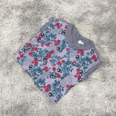 koyuki ノースリーブ ブラウス ネイビー 花柄刺繍 38 - メルカリ