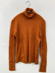Discoat ディスコート ニット/セーター F オレンジ ウール・ニット ナイロン 無地 ミドル丈 長袖 タートルネック/ハイネック