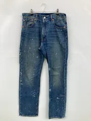 LEVI'S PREMIUM リーバイスプレミアム デニムパンツ W32 L32 ブルー フルレングス 無地 ワンポイント スタンダード ストレート レギュラー ヴィンテージ