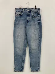 ZARA ザラ デニムパンツ EUR38/USA30/MEX30 ブルー フルレングス 無地 スタンダード レギュラー テーパード ヴィンテージ