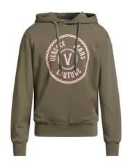 ヴェルサーチ メンズ アウター パーカー・スウェット VERSACE JEANS COUTURE スウェット Military Green グリーンのサムネイル
