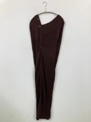 SNIDEL スナイデル ワンピース F ブラウン コットン ナイロン 無地 長袖 タイト ロング・マキシ丈