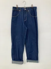 BEAMS ビームス デニムパンツ M ネイビー クロップド・半端丈 フルレングス 無地 スタンダード テーパード レギュラー リジッド・ワンウォッシュ