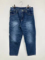 MICHEL KLEIN ミッシェルクラン デニムパンツ 38 ブルー クロップド・半端丈 無地 スタンダード テーパード レギュラー ヴィンテージ