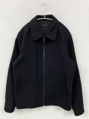 UNIQLO ユニクロ ブルゾン M ブラック フードなし ジップアップ ショート丈 無地