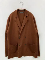 nano UNIVERSE ナノユニバース カーディガン/ボレロ M ブラウン ウール・ニット 無地 ミドル丈 長袖