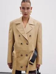 レクト Recto ベルト付き ダブル ハンティング ジャケット