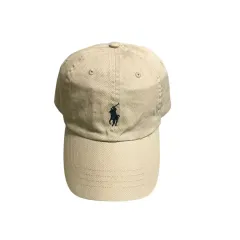 ポロ ベージュ ボールキャップ