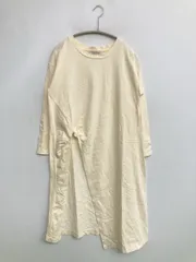 SIMPLICITE サンプリシテ チュニック アイボリー コットン 無地 長袖 ひざ丈